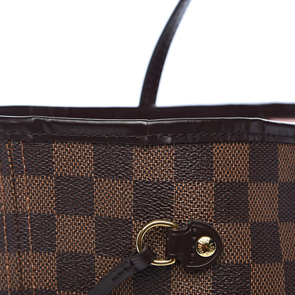 Louis Vuitton Damier Ebene Neo Neverfull MM Rose Ballerine 13 of 16