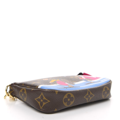 Louis Vuitton Monogram 2018 Christmas Animation Mini Bears Pochette Accessories 4 of 11