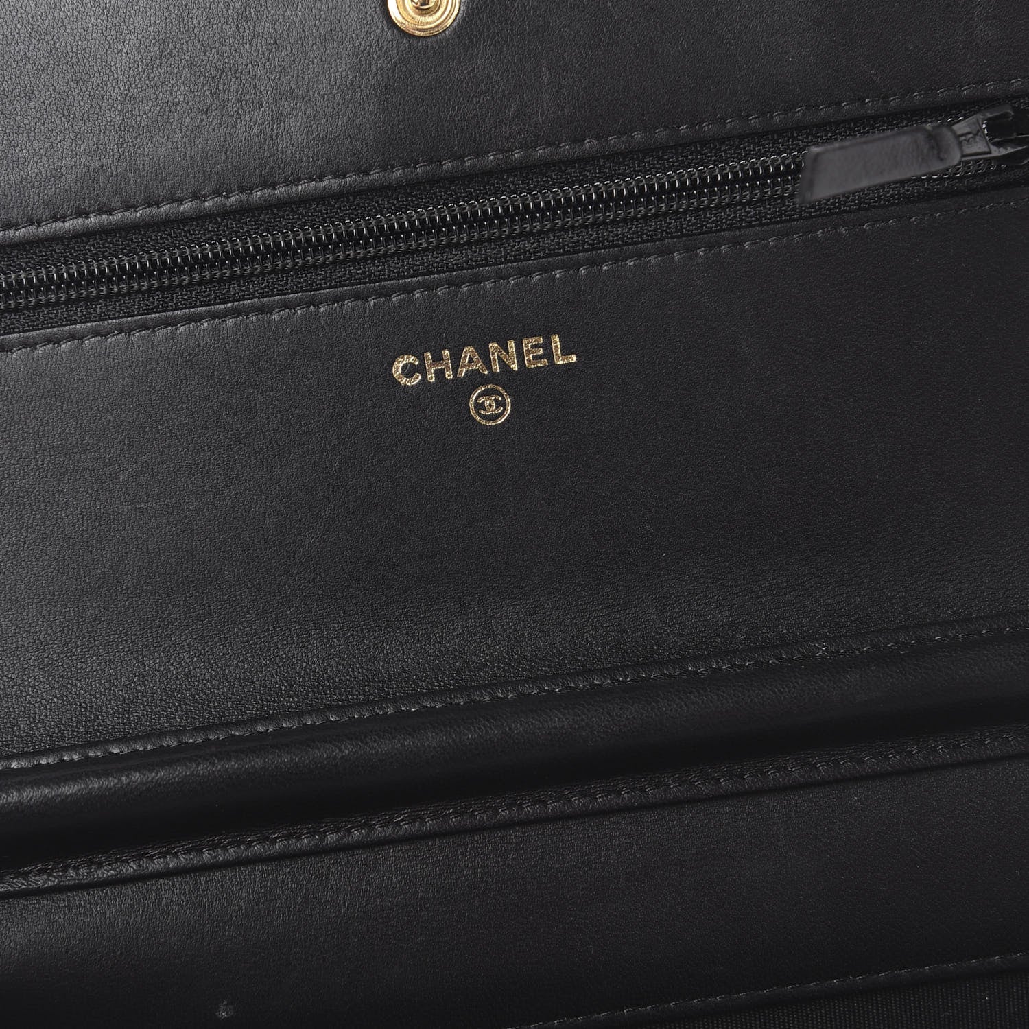 Chanel Calfskin Quilted Boy Wallet On Chain WOC Black 5 of 10