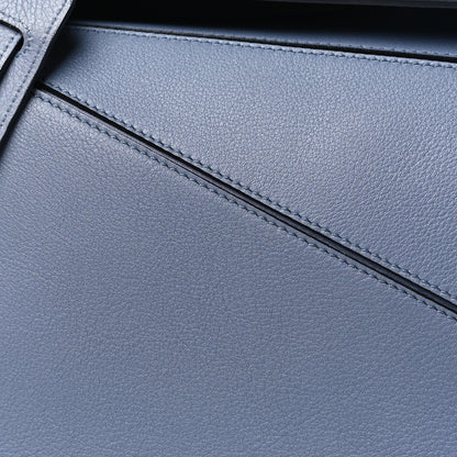 Loewe Calfskin Medium Puzzle Bag Blue 7 of 10