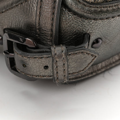 Burberry Shimmer Check Degrade Small Pilgrim Satchel Pewter 15 of 15