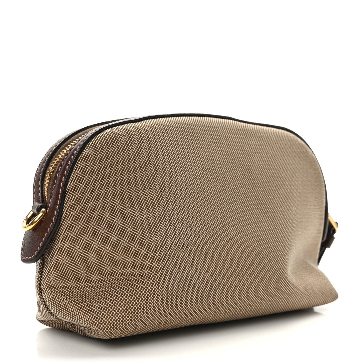 Prada Jacquard Logo Cosmetic Pouch Corda Bruciato 3 of 8