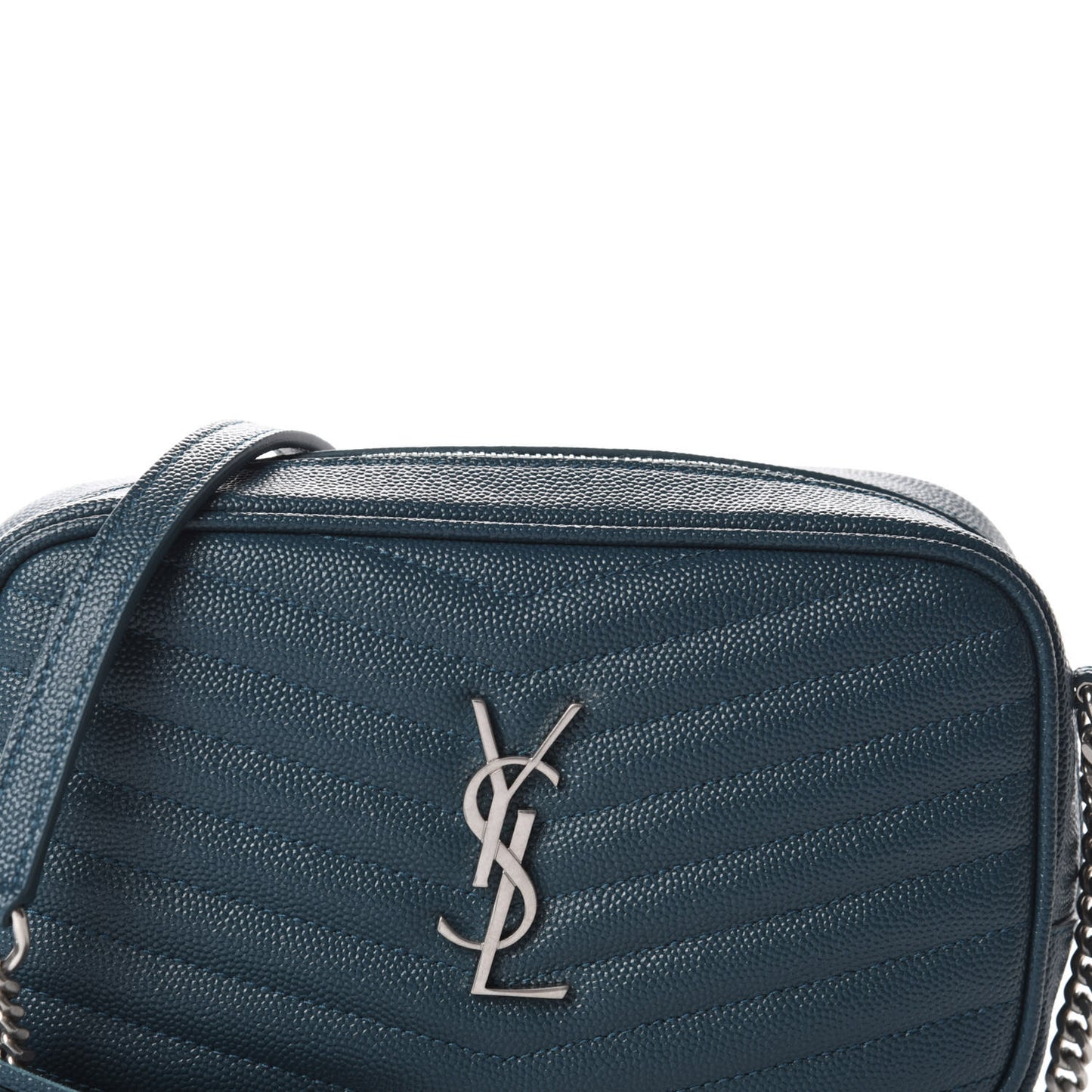 Grain De Poudre Matelasse Monogram Mini Lou Camera Bag Petrol Green