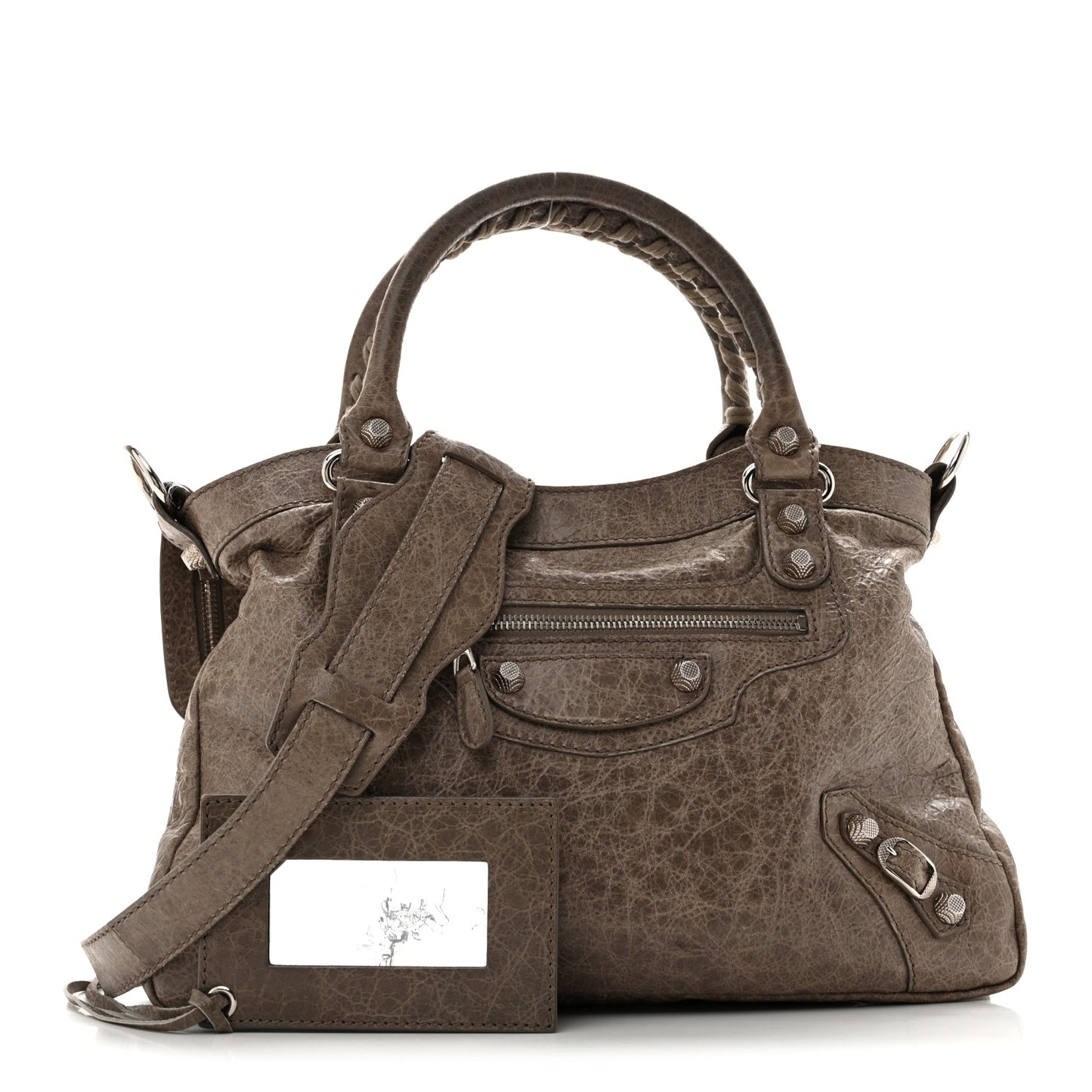 Agneau Giant 12 Silver Hardware Town Gris Poivre