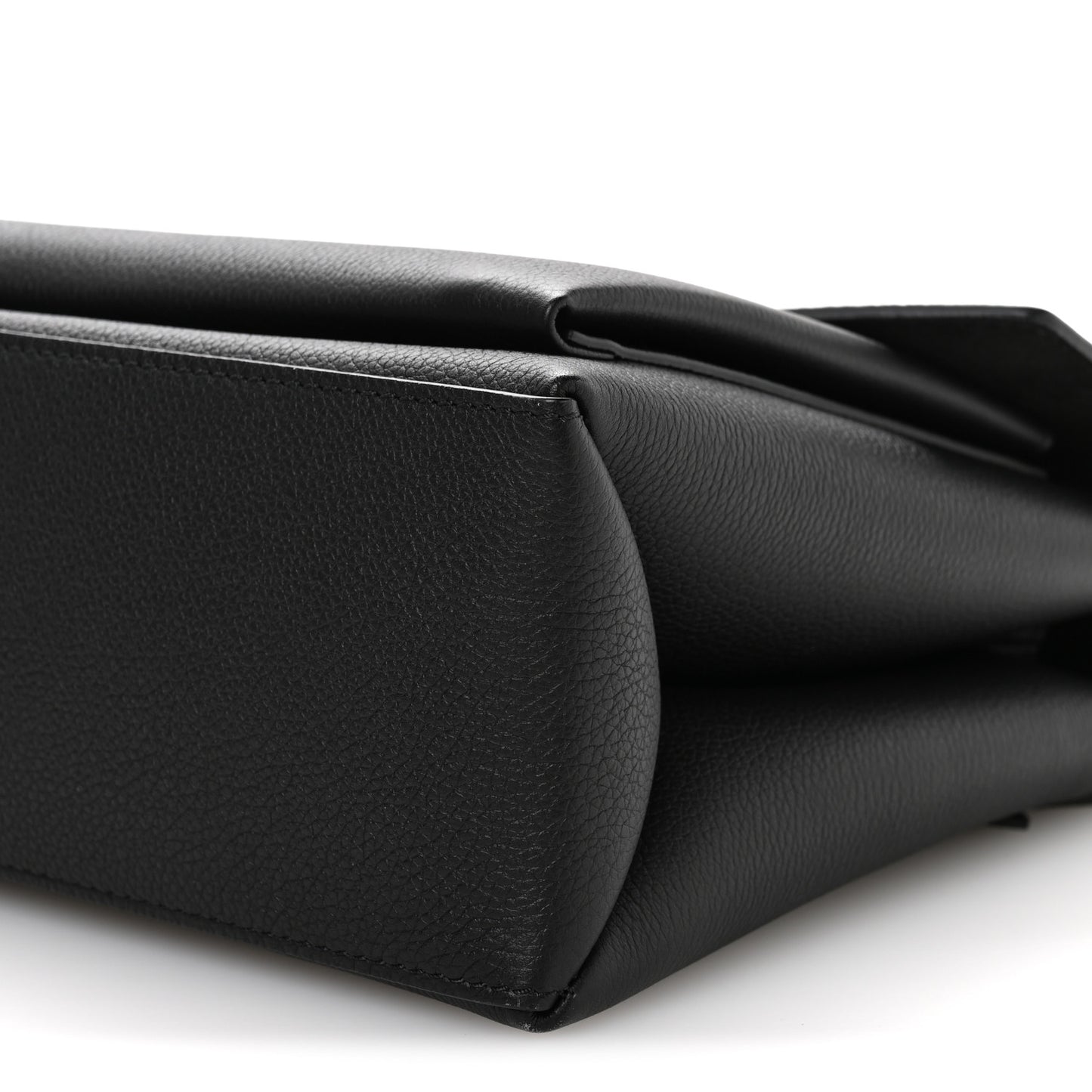 Soft Calfskin My Lockme Top Handle Black