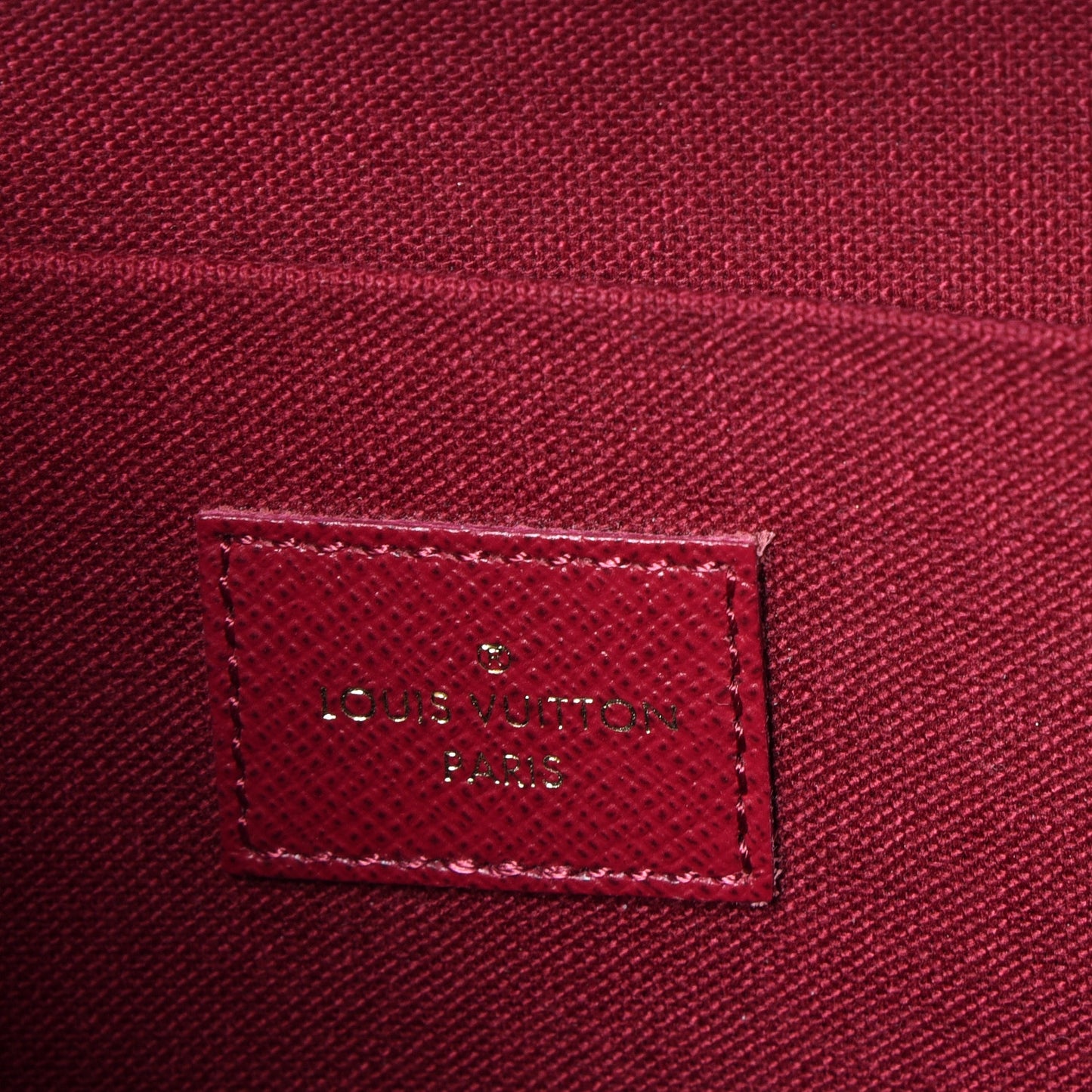 Monogram Pochette Felicie Chain Wallet Fuchsia