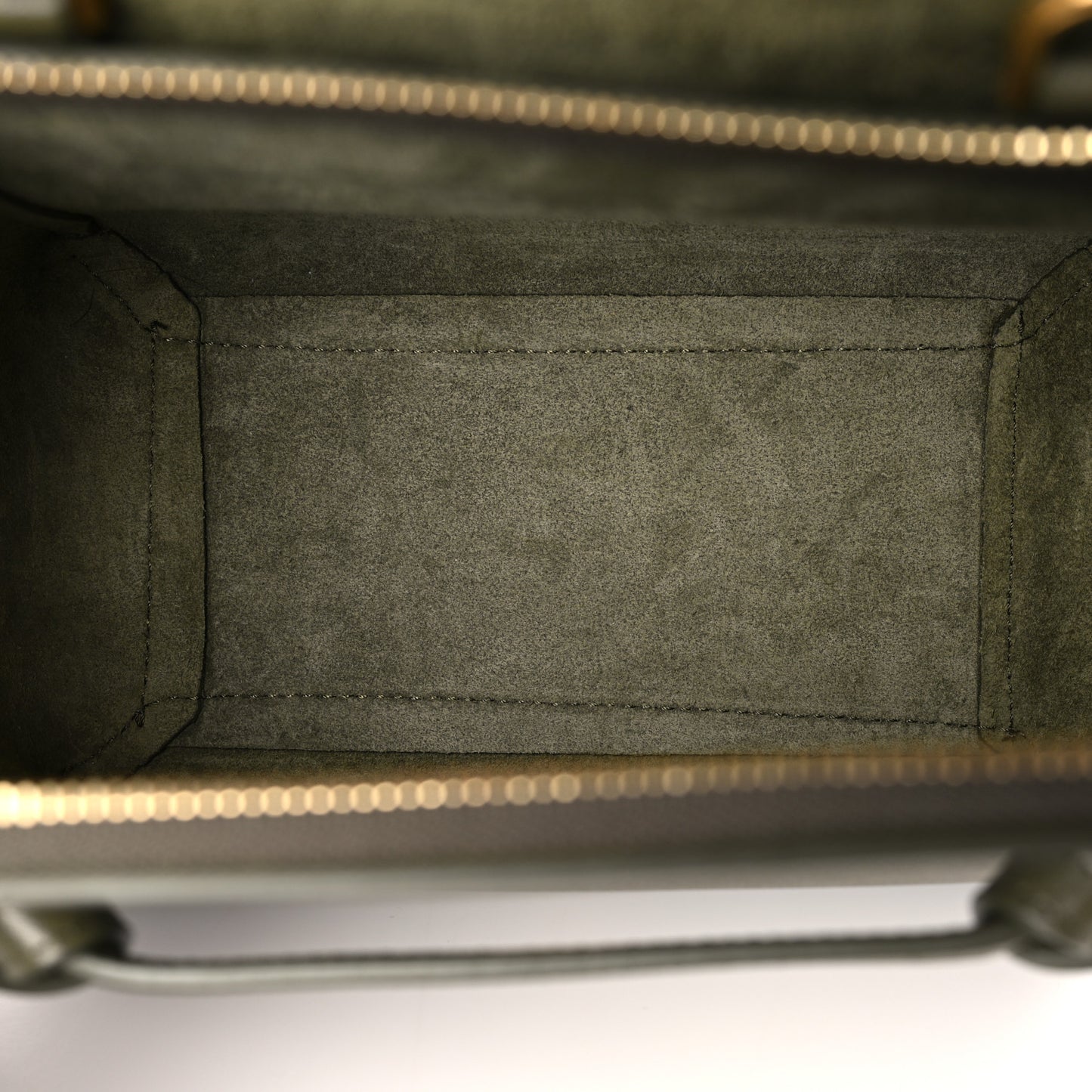 Grained Calfskin Nano Belt Bag Army Green