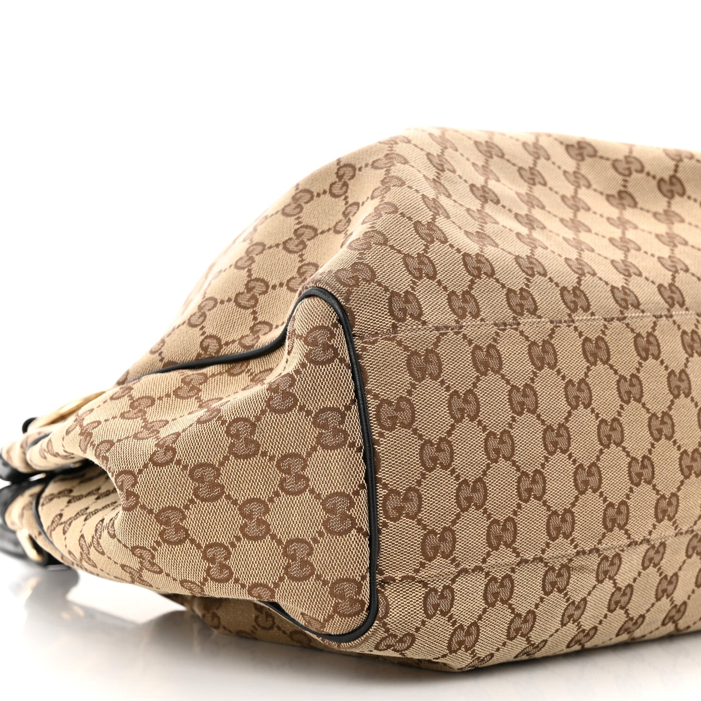 Monogram Large Sukey Tote Beige Ebony Black