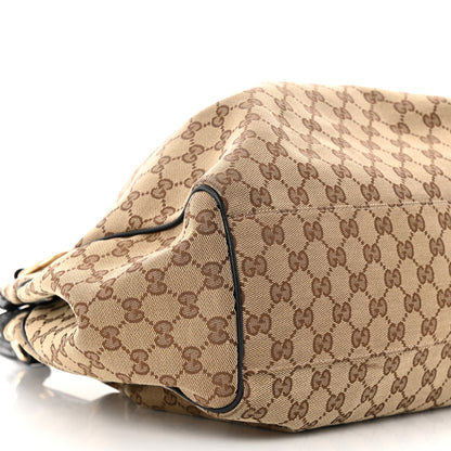 Gucci Monogram Large Sukey Tote Beige Ebony Black 9 of 11