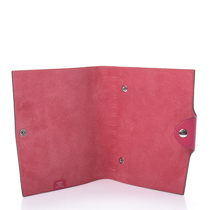 Hermes Togo Ulysse PM Notebook Cover Rose Mexico 5 of 8