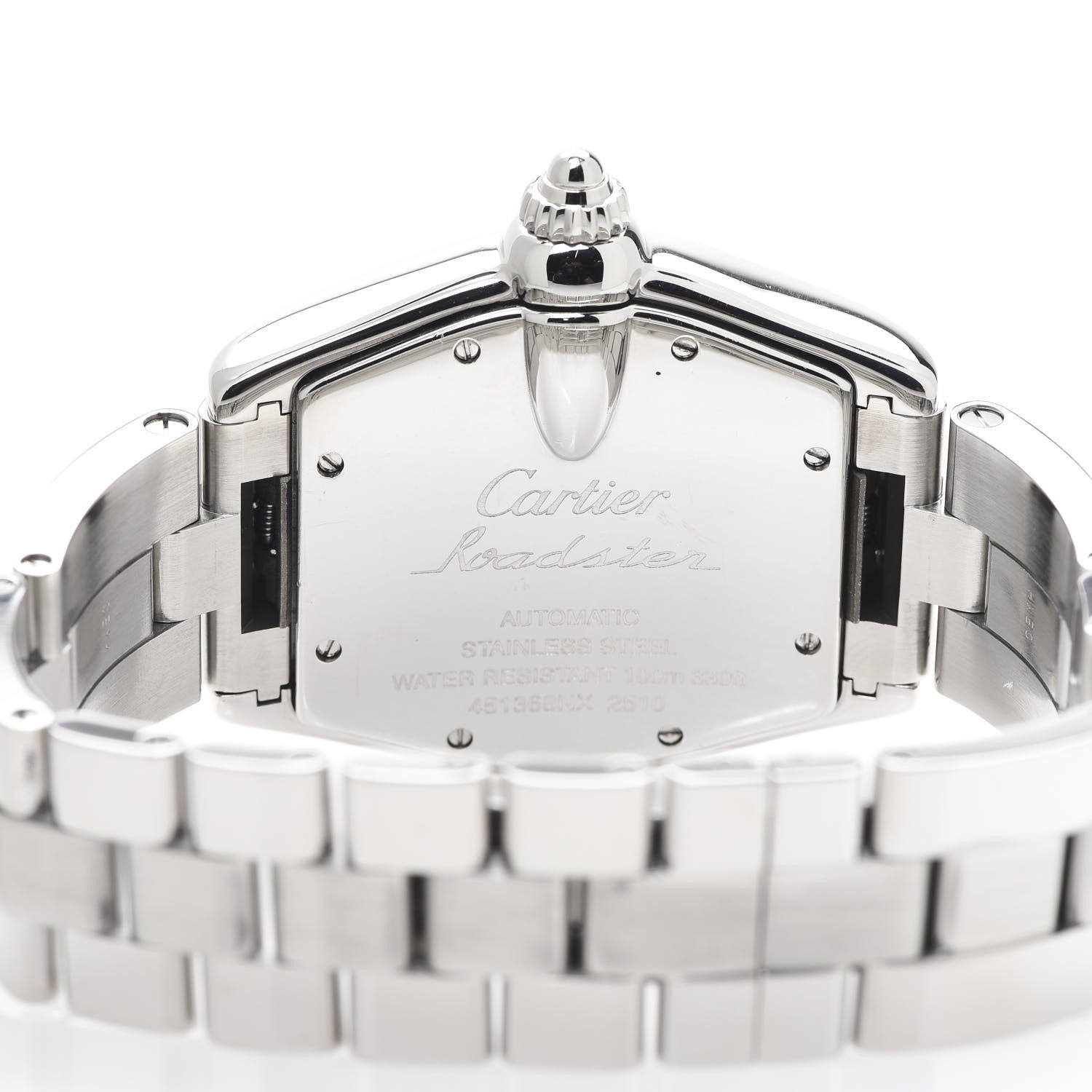 Cartier Stainless Steel 37mm Roadster Automatic Watch Black 4 of 7