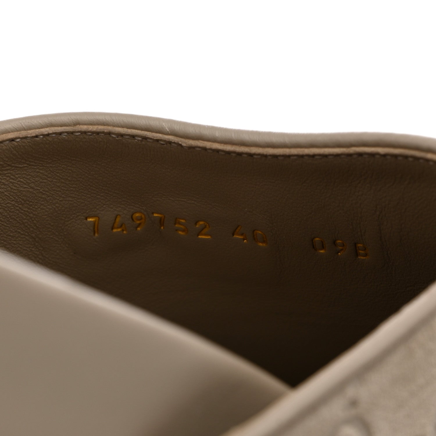 Gucci Suede Guccissima Womens Horsebit Slippers 40 Oatmeal 6 of 8