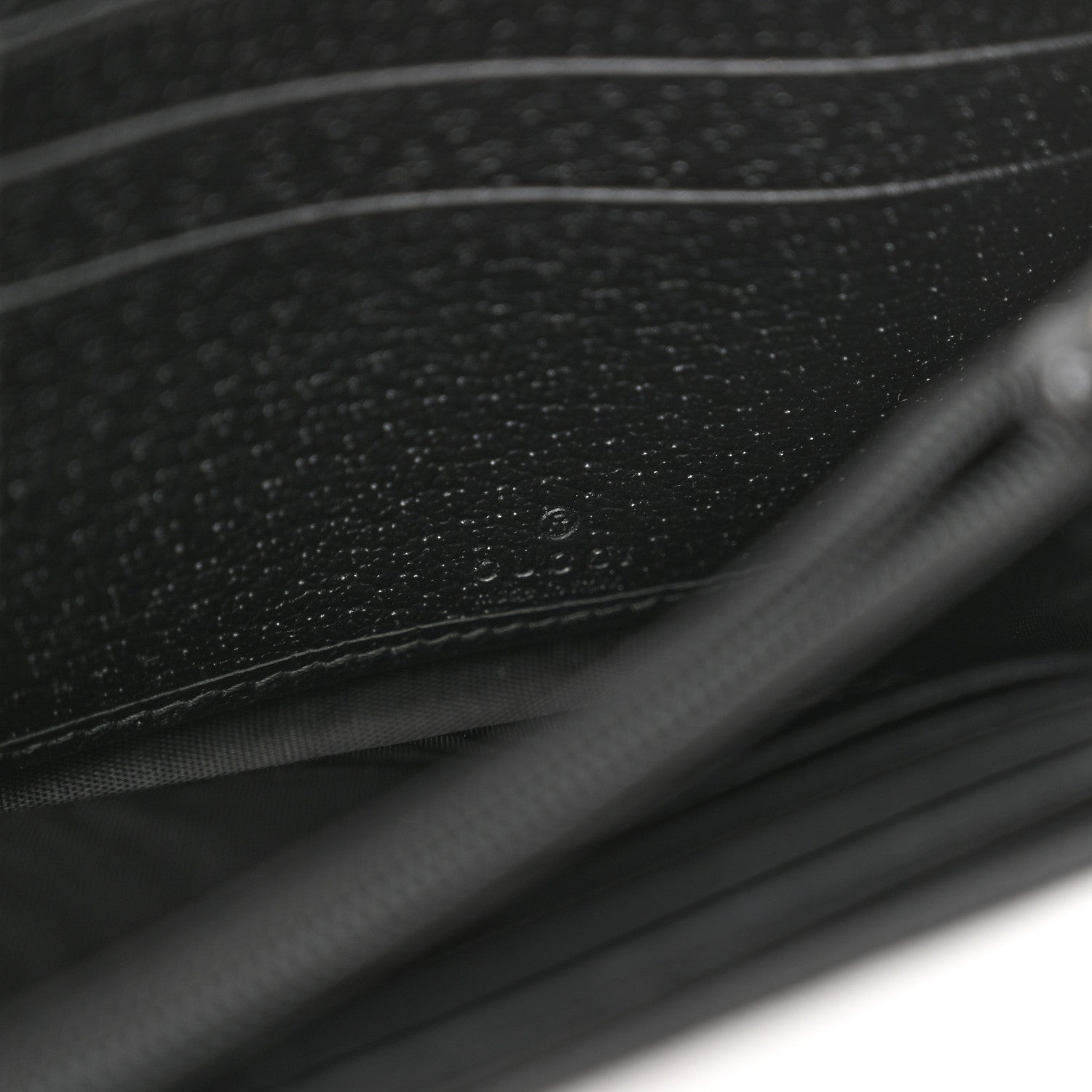 Gucci Dollar Calfskin Web Ophidia Wallet On Chain Black 7 of 14