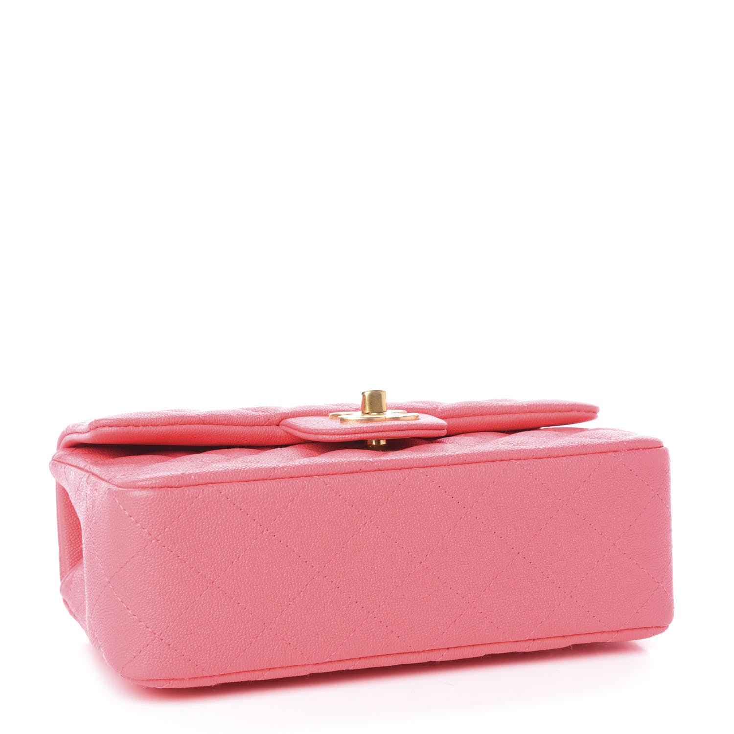 Chanel Caviar Quilted Mini Top Handle Rectangular Flap Pink 4 of 10