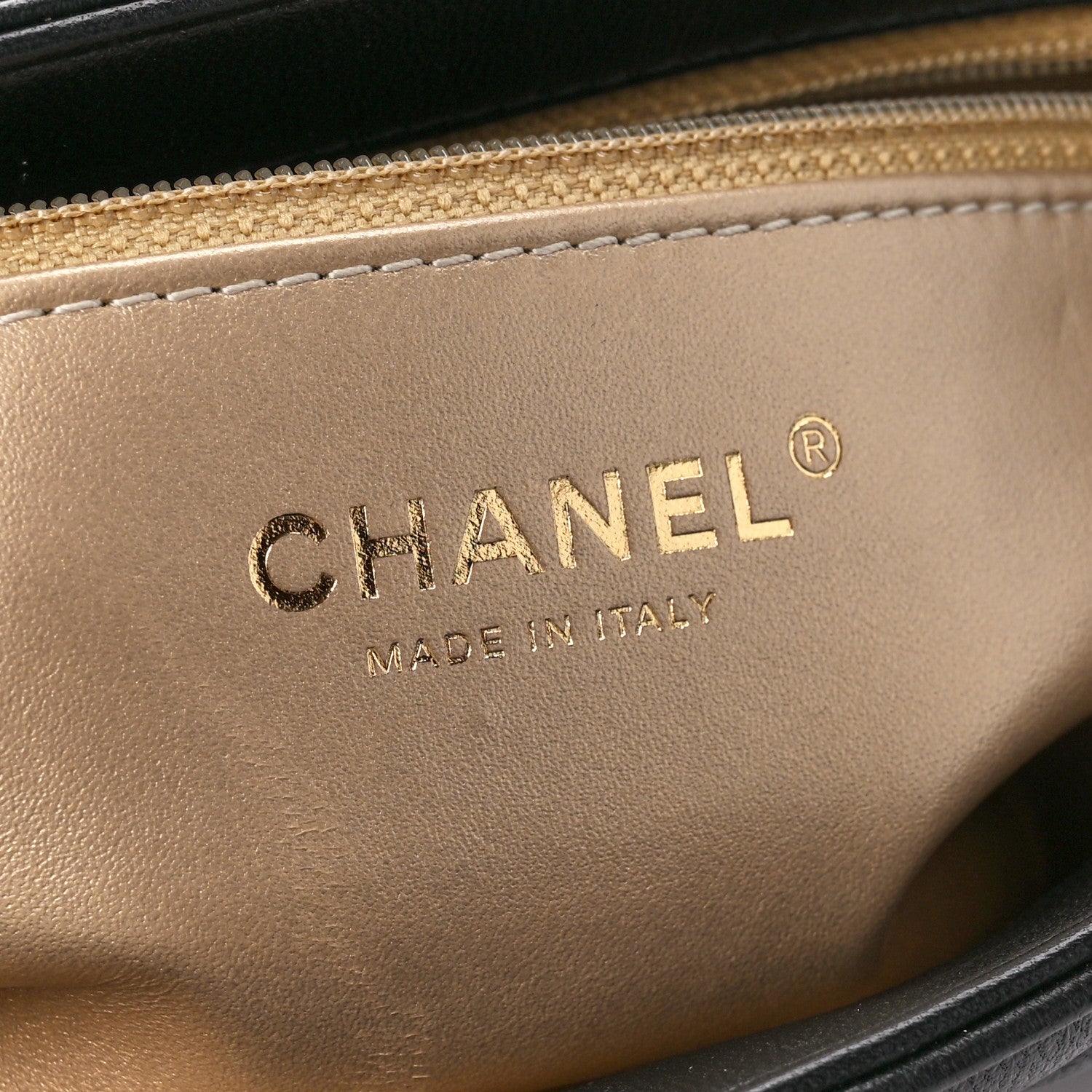 Chanel Lambskin Quilted CC Crystal Logo Chain Flap Black 7 of 12
