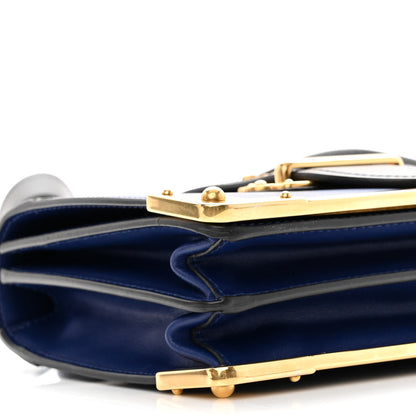Prada City Calf Saffiano Cahier Bag Bluette Black 7 of 8