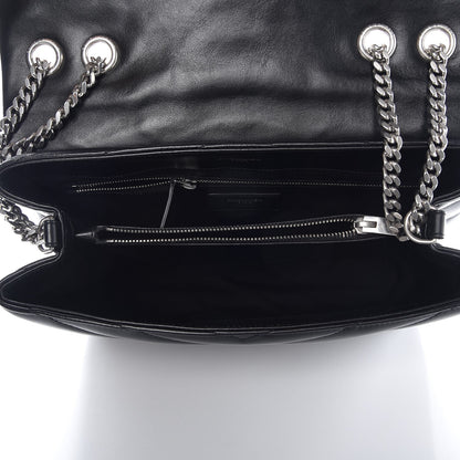 Saint Laurent Calfskin Y Quilted Monogram Medium Loulou Chain Satchel Black 5 of 10