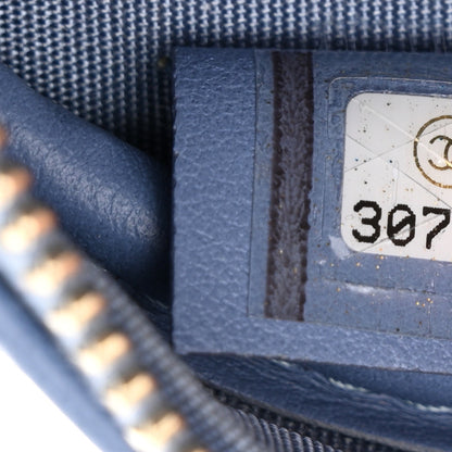 Chanel Sequin Chanel 19 Round Clutch With Chain Light Blue 7 of 10