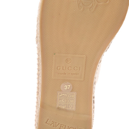 Gucci Canvas Logo Espadrilles 37 Greggio White 6 of 10