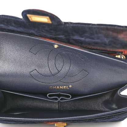 Chanel Ombre Velvet Quilted 2.55 Reissue 225 Flap Navy 5 of 10