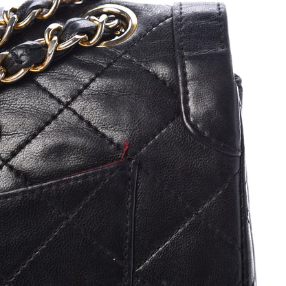 Chanel Lambskin Quilted Medium Double Flap Black 15 of 20