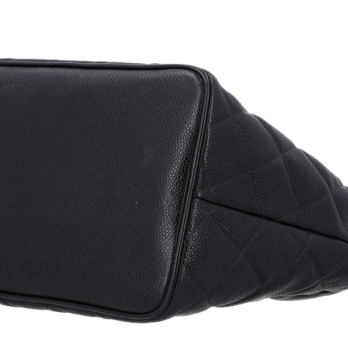 Caviar Quilted Medallion Tote Black