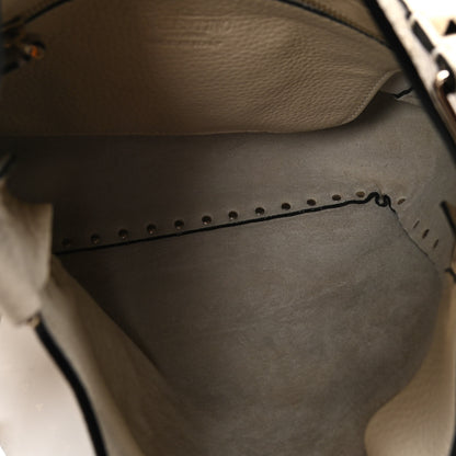 Valentino Garavani Pebbled Calfskin Small Rockstud Flip-Lock Messenger Bag Light Ivory 4 of 4