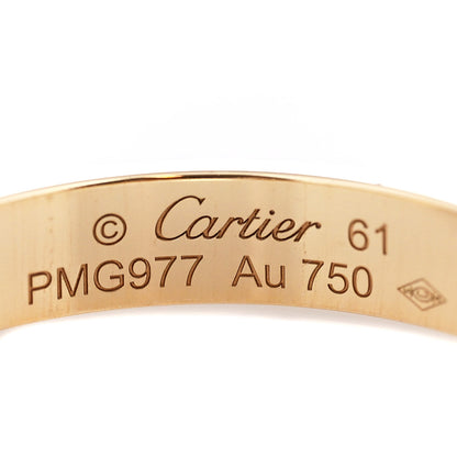 Cartier 18K Yellow Gold 3.5mm LOVE Wedding Band Ring 61 9.5 4 of 5