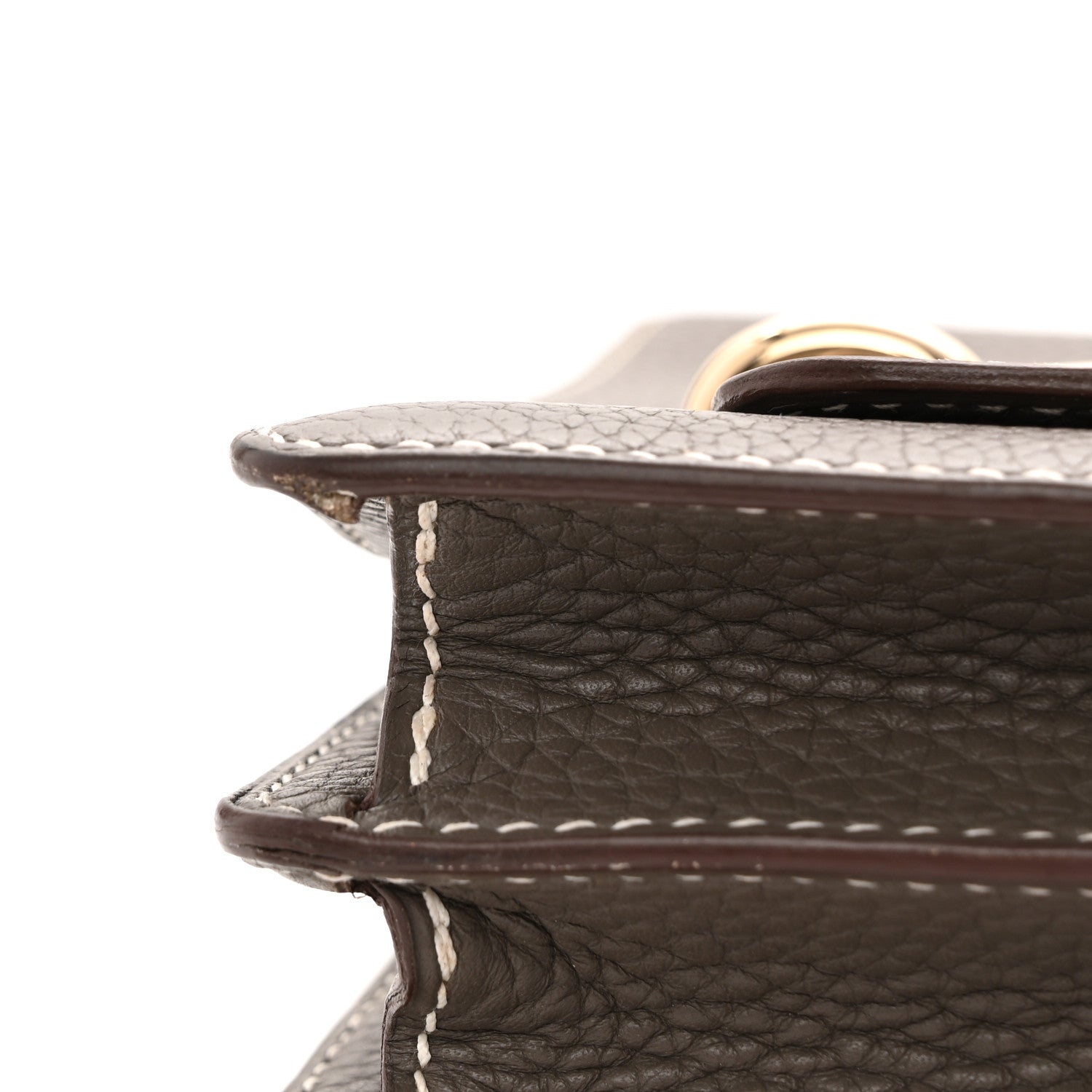 Hermes Taurillon Clemence Sac Roulis 23 Etain 13 of 14