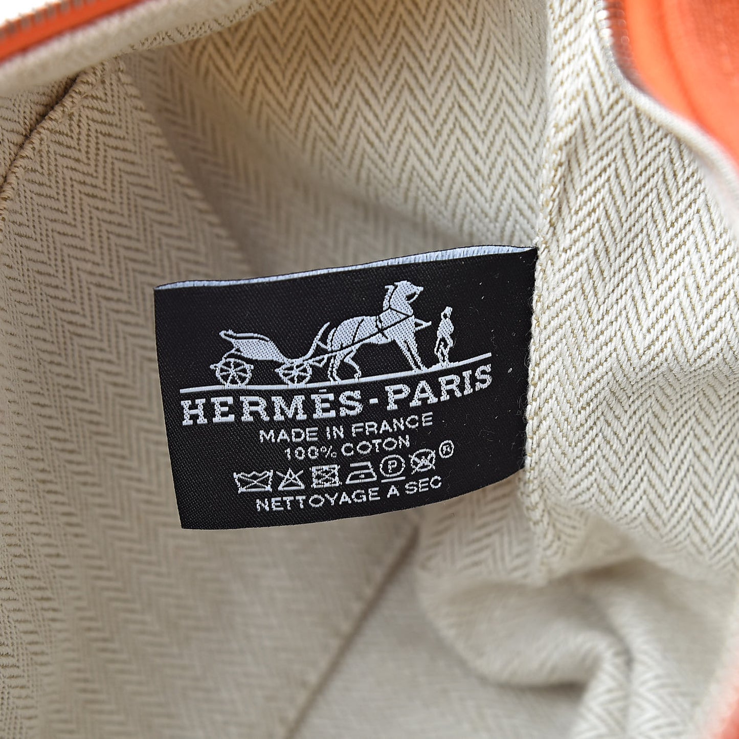 Canvas Small Bride-A-Brac Pouch Orange Burgundy