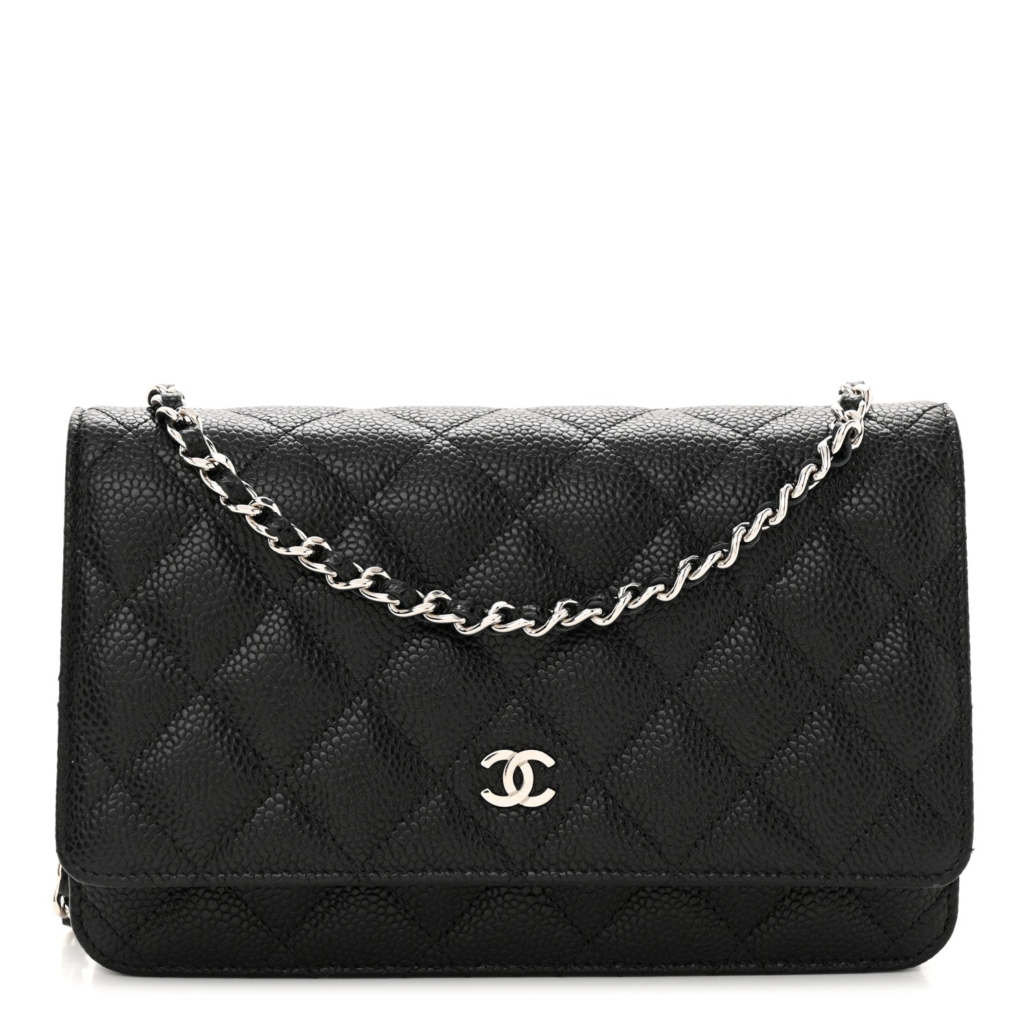 Chanel Caviar Quilted Wallet on Chain WOC Black 1 of 11