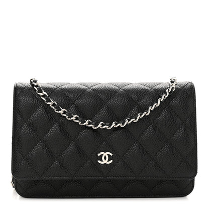 Chanel Caviar Quilted Wallet on Chain WOC Black 1 of 11