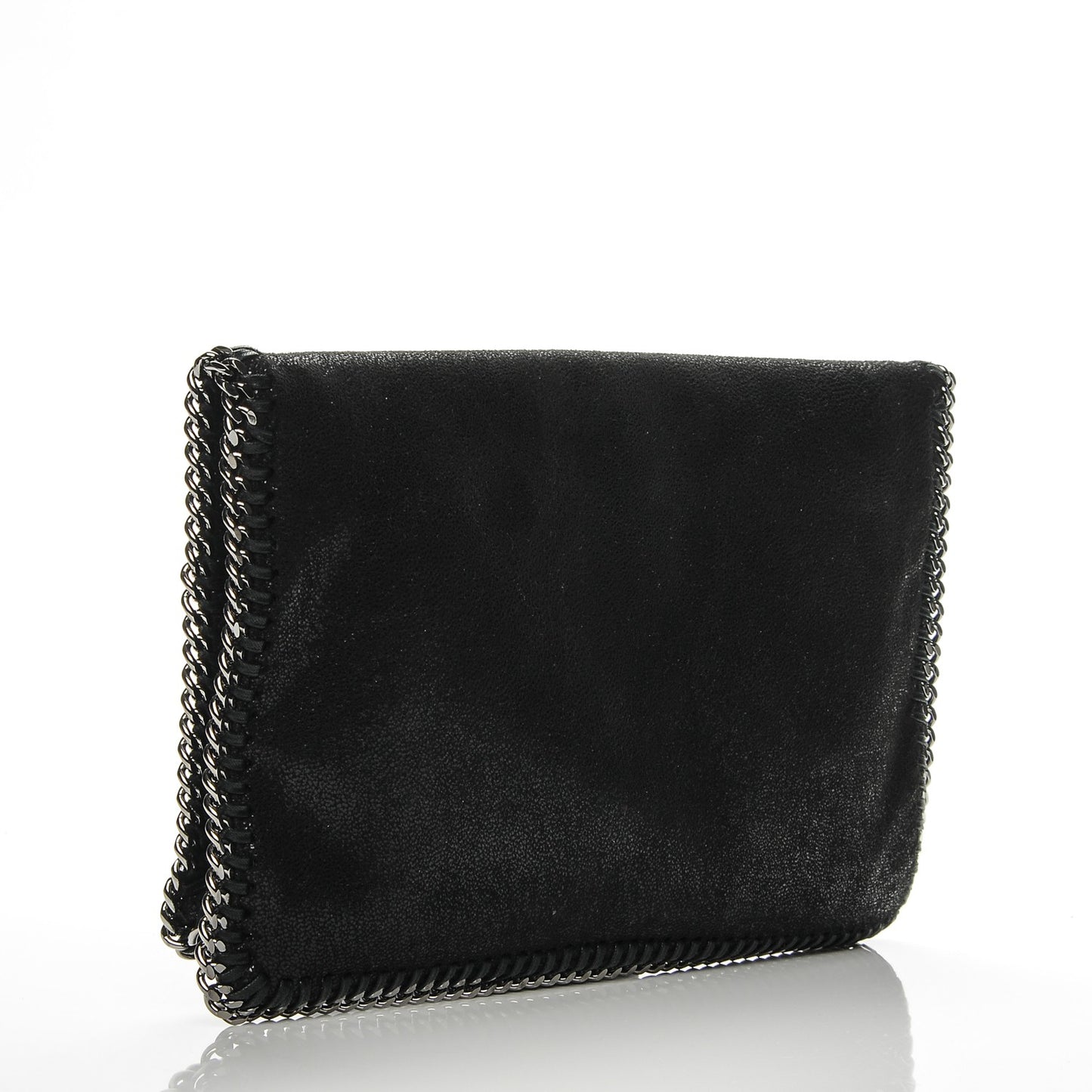Shaggy Deer Falabella Fold Over Clutch Black