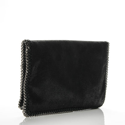 Stella McCartney Shaggy Deer Falabella Fold Over Clutch Black 3 of 7