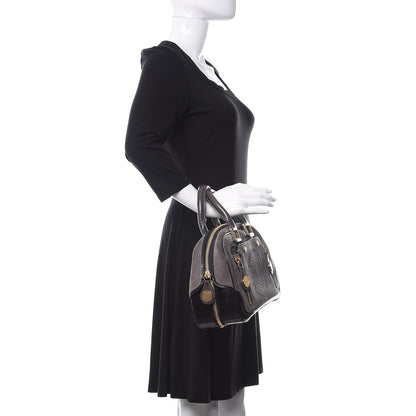 Louis Vuitton Suede Stamped Bowling GM Grey 2 of 10