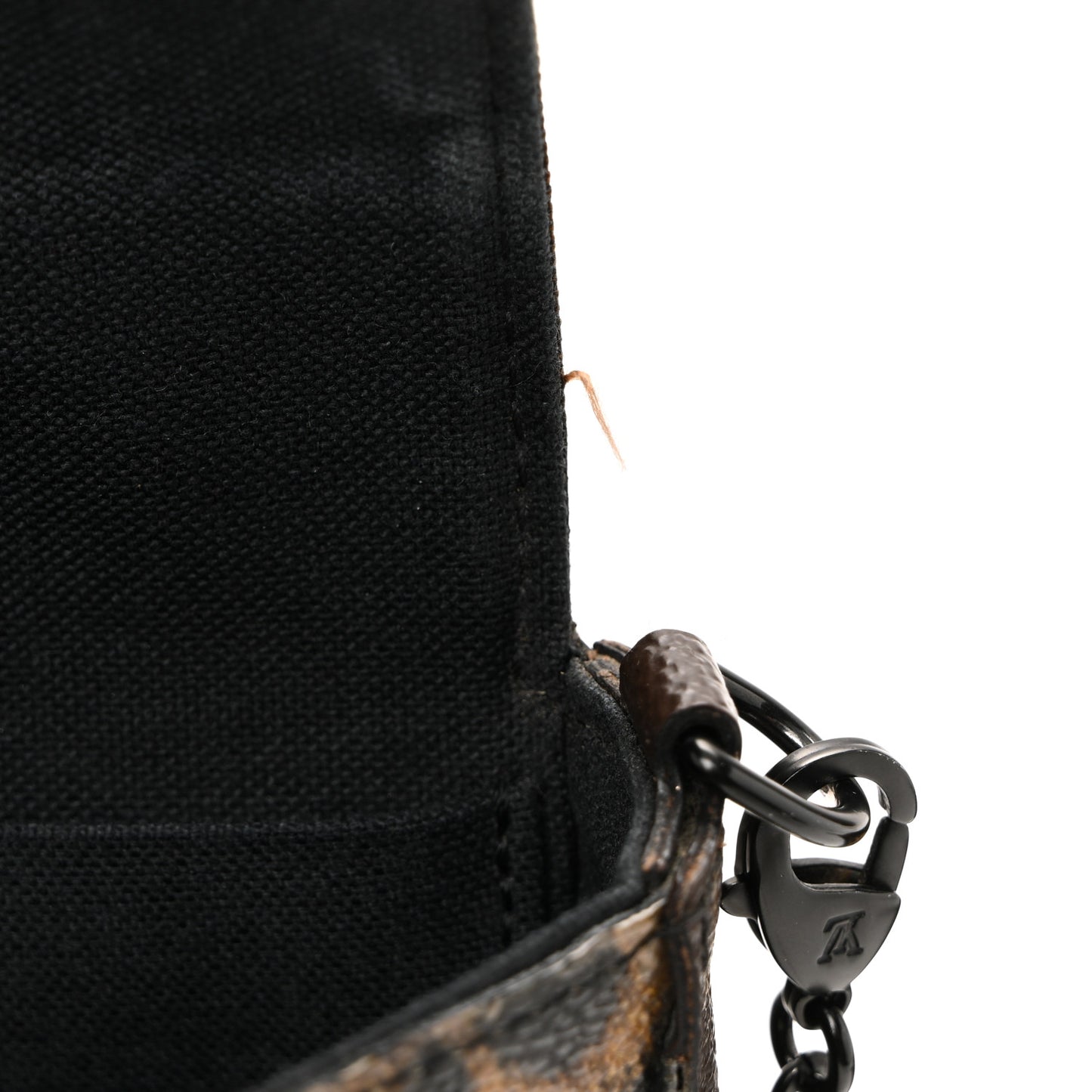 Monogram Animal Print Pochette Felicie Chain Wallet