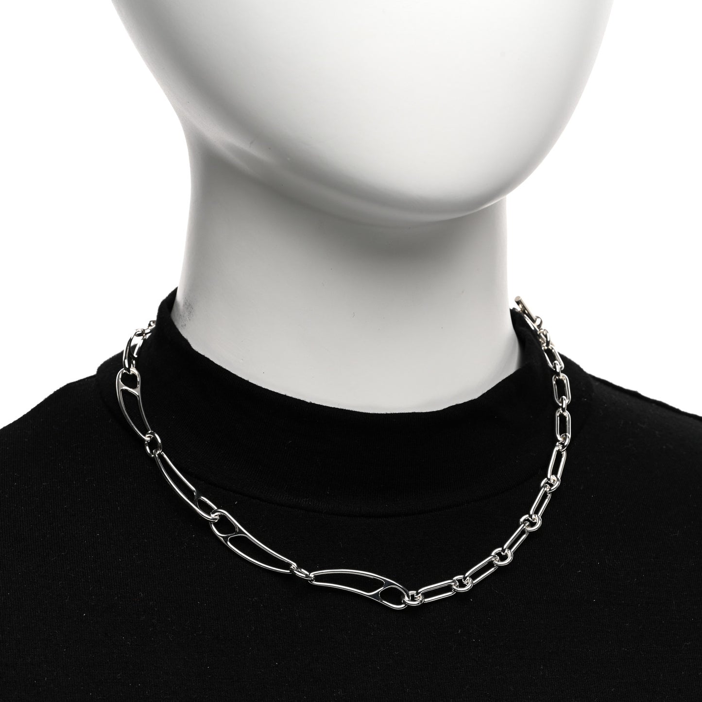 Sterling Silver Chaine d'Ancre Punk Necklace ST