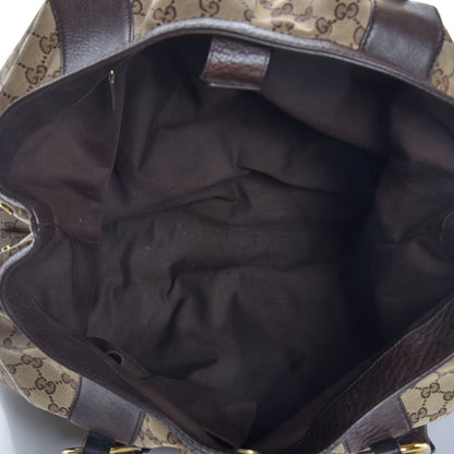 Gucci Monogram Medium Interlocking Icon Tote Dark Brown 5 of 14