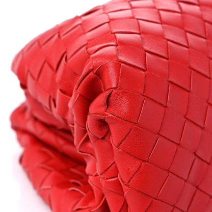 Bottega Veneta Nappa Maxi Intrecciato The Pouch Oversized Clutch Bright Red 7 of 13