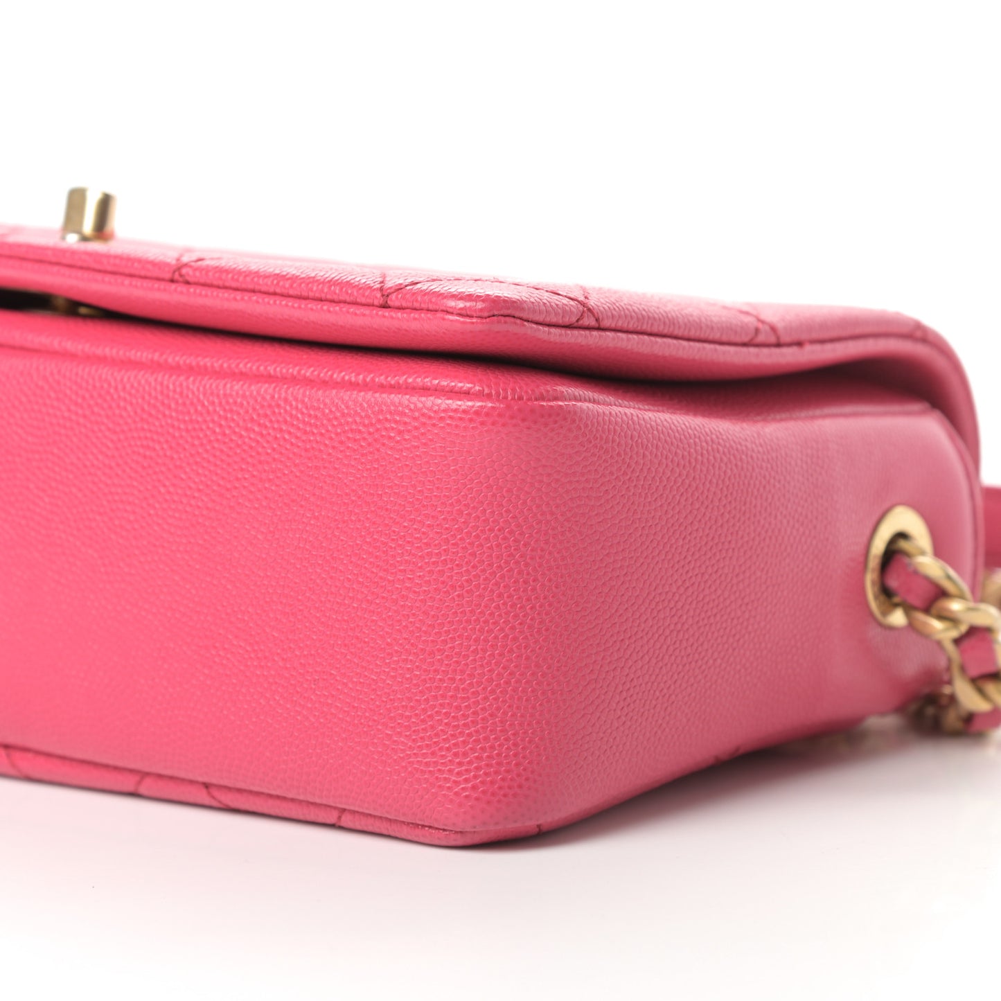 Caviar Quilted Small Fashion Therapy Flap Bag Pink