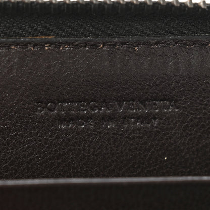 Bottega Veneta Nappa Intrecciato Zip Around Coin Purse Ebano 6 of 8