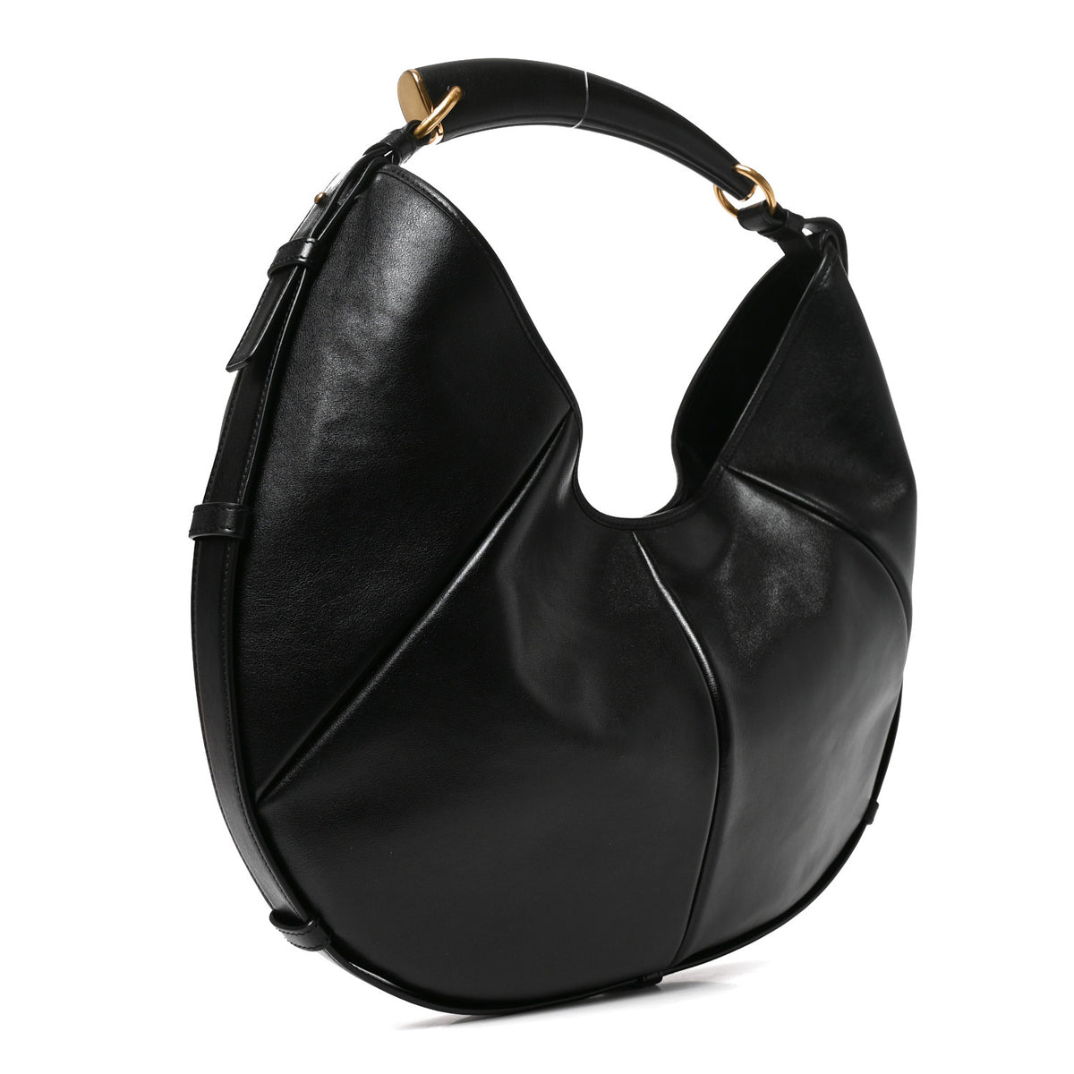 Saint Laurent Calfskin Mombasa Shoulder Bag Black 3 of 10