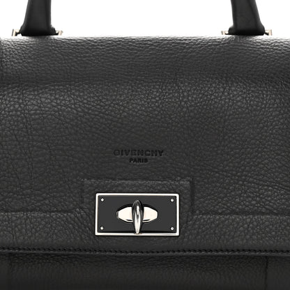 Givenchy Grained Calfskin Mini Shark Lock Satchel Black 7 of 9