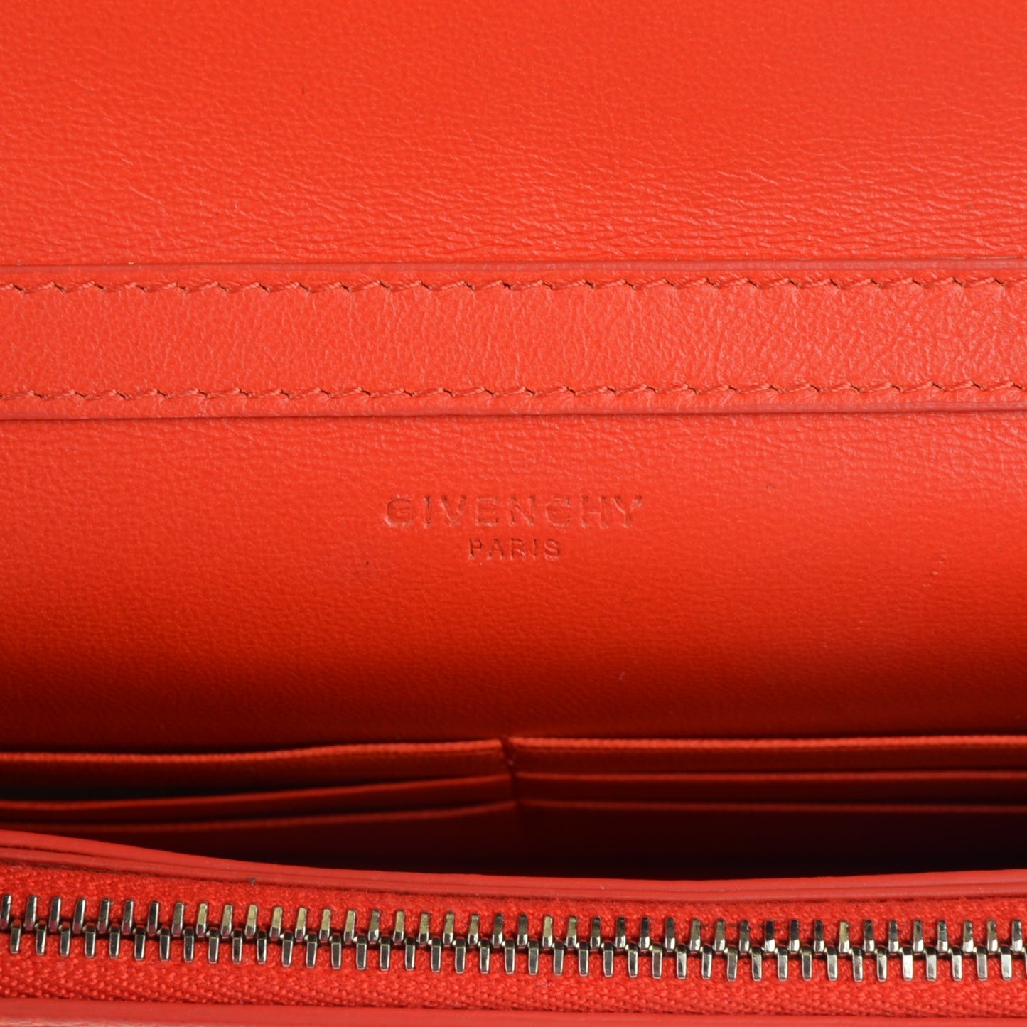Sugar Goatskin Pandora Chain Wallet Bright Orange
