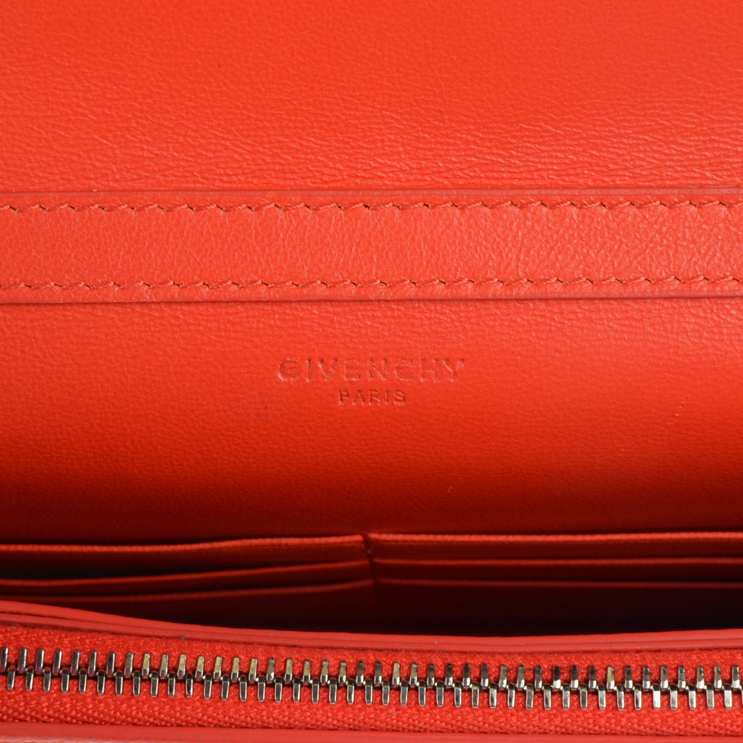 Givenchy Sugar Goatskin Pandora Chain Wallet Bright Orange 6 of 8