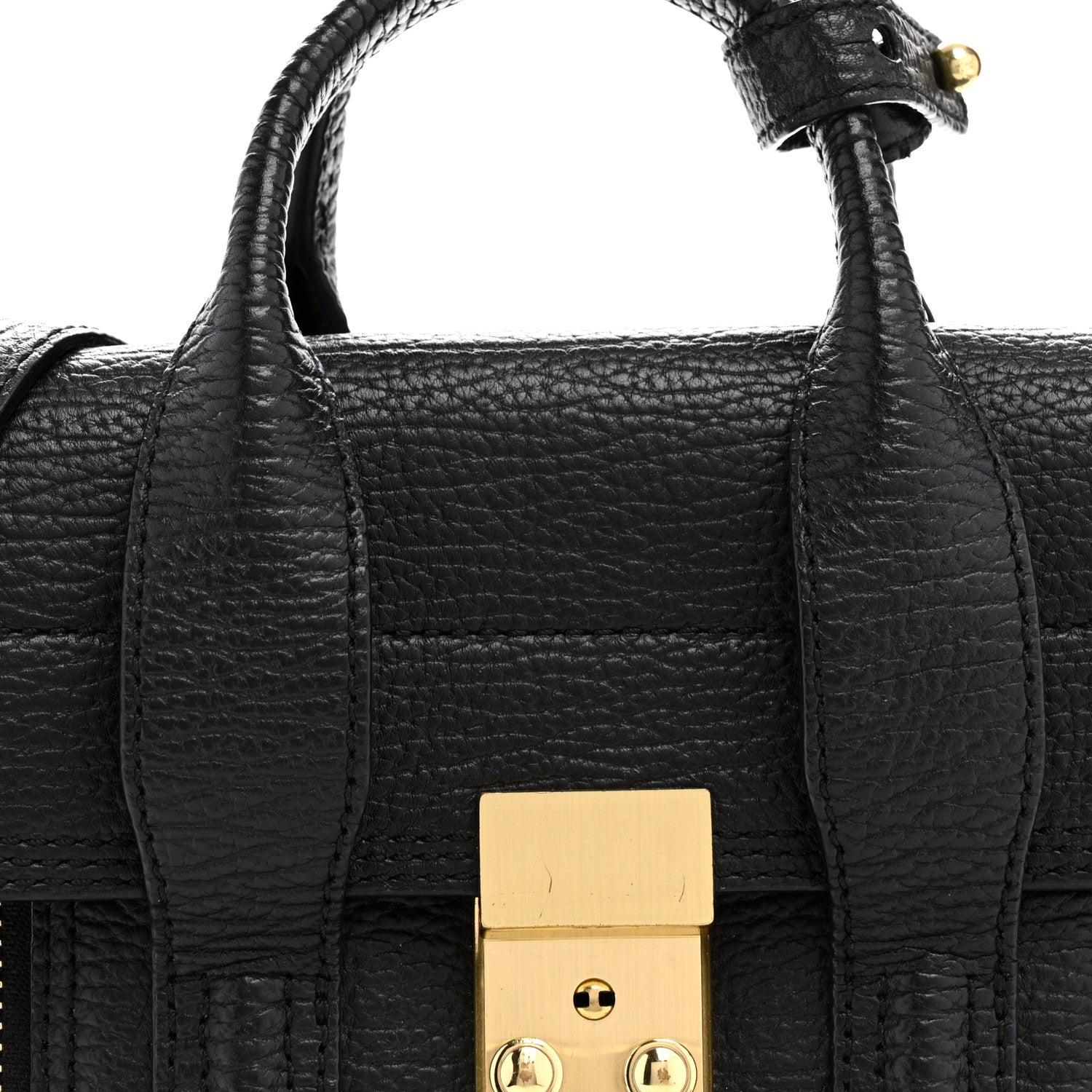 3.1 Phillip Lim Textured Calfskin Mini Pashli Satchel Black 8 of 13