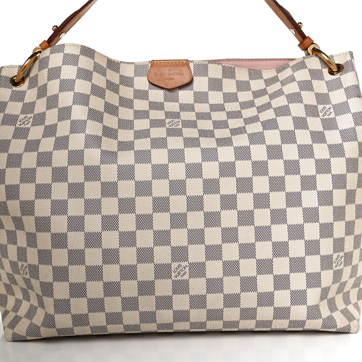 Damier Azur Graceful MM Rose Ballerine