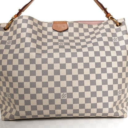 Louis Vuitton Damier Azur Graceful MM Rose Ballerine 10 of 12