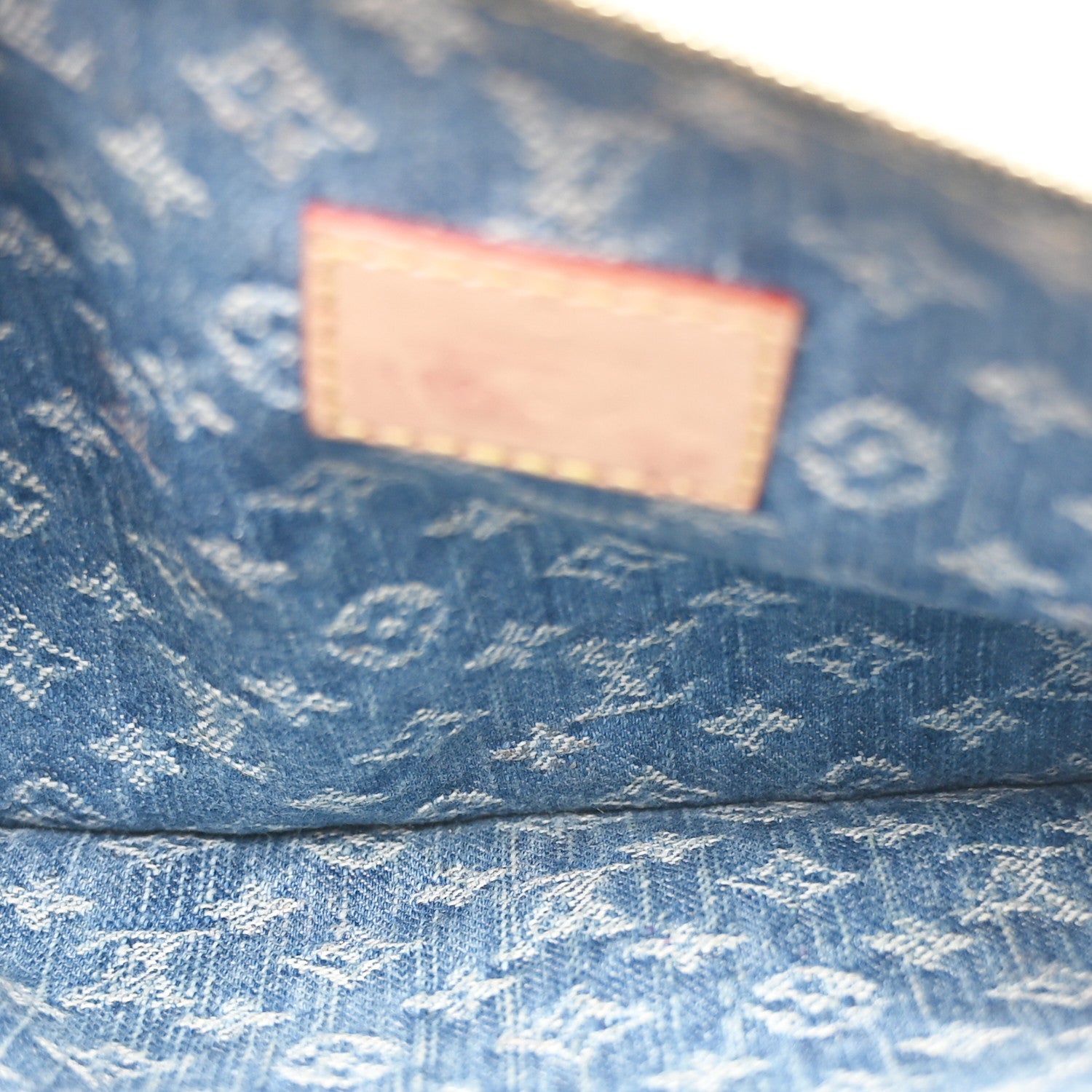 Louis Vuitton Monogram Denim CarryAll MM Blue 7 of 11
