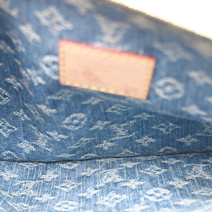 Louis Vuitton Monogram Denim CarryAll MM Blue 7 of 11